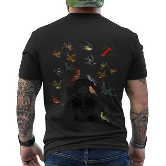 Birdwatching Gifts Ornithologist Gift Twitcher Bird Lover Gift Men's Crewneck Short Sleeve Back Print T-shirt - Monsterry AU