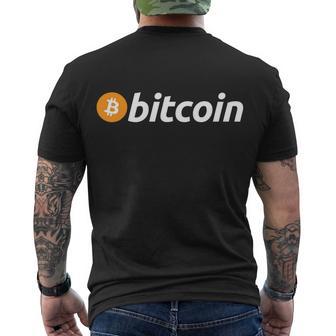 Bitcoin Logo Tshirt Men's Crewneck Short Sleeve Back Print T-shirt - Monsterry DE