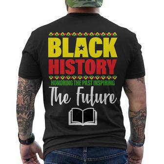 Black History Month Inspiring The Future V2 Men's Crewneck Short Sleeve Back Print T-shirt - Monsterry AU