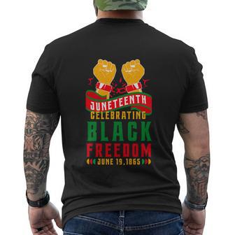 Black Human Rights Juneteenth 2022 Day Birthday V6 Men's T-shirt Back Print - Thegiftio UK