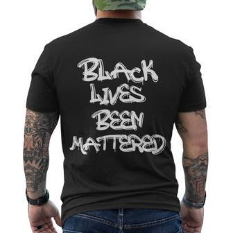 Black Lives Been Mattered Support Civil Rights Shirt Men's Crewneck Short Sleeve Back Print T-shirt - Monsterry CA