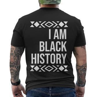 I Am Black History For Black History Month Men's T-shirt Back Print - Thegiftio UK