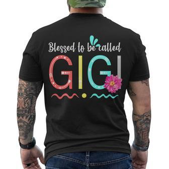 Blessed To Be Called Gigi Men's Crewneck Short Sleeve Back Print T-shirt - Monsterry AU