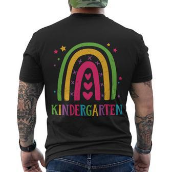 Boho Rainbow Back To School Prek Kindegarten Graphic Shirt Men's Crewneck Short Sleeve Back Print T-shirt - Monsterry AU