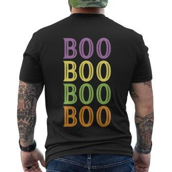 Boo Boo Boo Boo Halloween Quote V5 Men's Crewneck Short Sleeve Back Print T-shirt - Monsterry DE