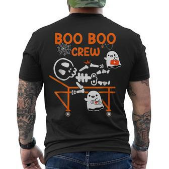 Boo Boo Crew Ghost Doctor Paramedic Emt Nurse Halloween Men's T-shirt Back Print - Seseable