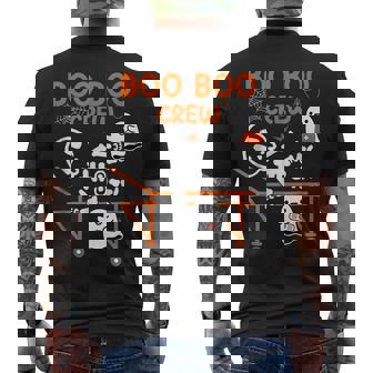 Boo Boo Crew Ghost Doctor Paramedic Emt Nurse Halloween Men's T-shirt Back Print - Seseable