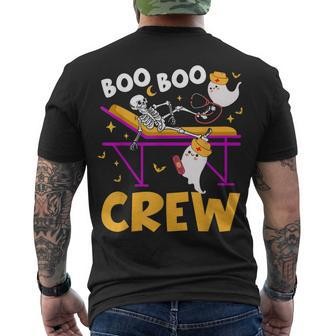 Boo Boo Crew Nurse Ghost Women Halloween Nurse Men's T-shirt Back Print - Seseable