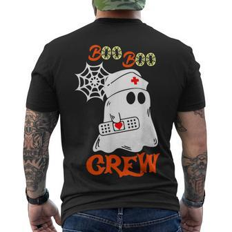 Boo Boo Crew Nurse Ghost Halloween Nurse V2 Men's T-shirt Back Print - Seseable