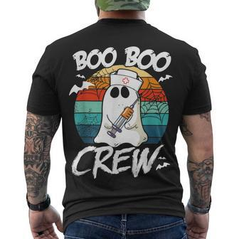 Boo Boo Crew Nurse Ghost Women Halloween Nurse V2 Men's T-shirt Back Print - Seseable
