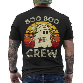 Boo Boo Crew Nurse Ghost Halloween Nurse V3 Men's T-shirt Back Print - Seseable