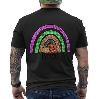 Boo Pumpkin Thanksgiving Quote Men's Crewneck Short Sleeve Back Print T-shirt - Monsterry