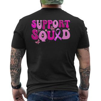 Breast Cancer Warrior Support Squad Breast Cancer Awareness V5 Men's T-shirt Back Print - Thegiftio UK