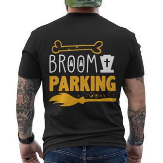 Broom Parking Bone Witch Witch Broom Halloween Quote Men's T-shirt Back Print - Thegiftio UK