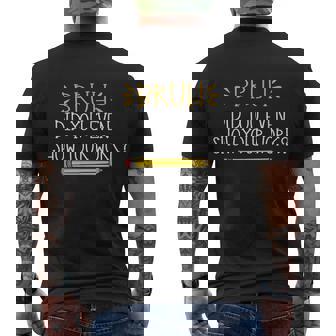 Bruh Did You Even Show Your Work Math Teacher V2 Men's T-shirt Back Print - Thegiftio UK
