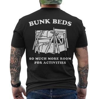 Bunk Beds Men's Crewneck Short Sleeve Back Print T-shirt - Seseable