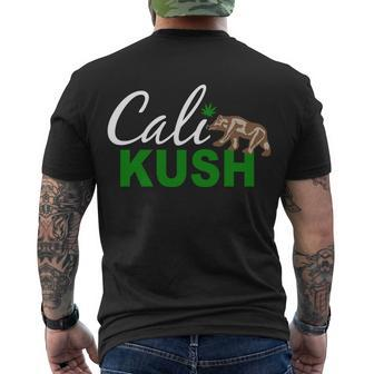 Cali Kush Weed California Republic Tshirt Men's Crewneck Short Sleeve Back Print T-shirt - Monsterry AU