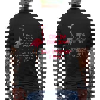Calm The Flock Down Your Bartender Is Here Bartender Men's T-shirt Back Print - Thegiftio UK