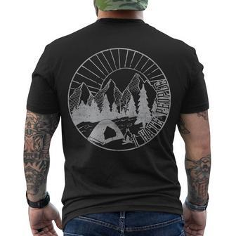 Camping I Hate People Tshirt Men's Crewneck Short Sleeve Back Print T-shirt - Monsterry DE