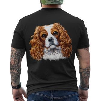 Cavalier King Charles Spaniel Dog Tshirt Men's Crewneck Short Sleeve Back Print T-shirt - Monsterry AU