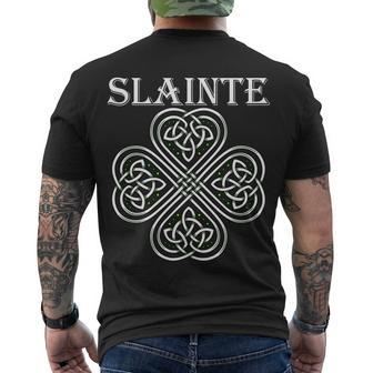 Celtic Slainte - Cheers Good Health From Ireland Men's Crewneck Short Sleeve Back Print T-shirt - Monsterry