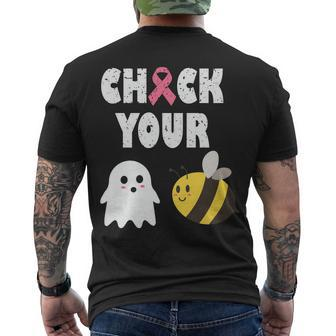 Check Your Boo Bee Men's T-shirt Back Print - Thegiftio UK