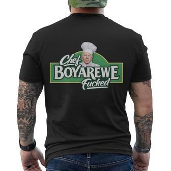 Chef Boyarewe Fucked Funny Anti Biden V2 Men's Crewneck Short Sleeve Back Print T-shirt - Monsterry DE