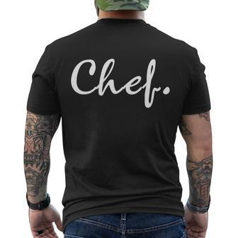 Chef V3 Men's Crewneck Short Sleeve Back Print T-shirt - Monsterry
