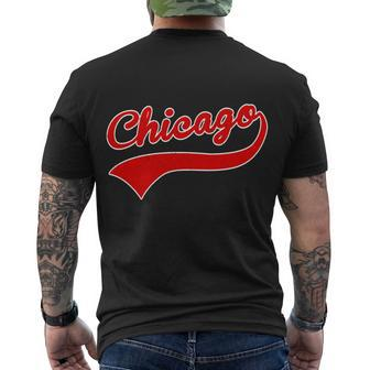 Chicago Vintage Classic Team Logo Men's Crewneck Short Sleeve Back Print T-shirt - Monsterry DE