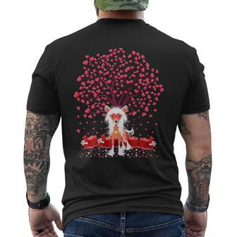 Chinese Crested Dog Lover Chinese Crested Valentine&8217S Day Men's Back Print T-shirt | Mazezy