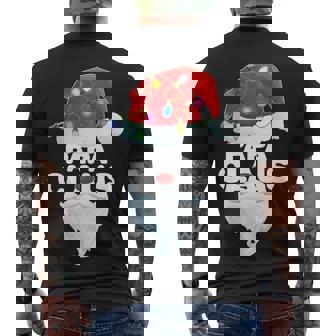 Christmas Papa Claus Tshirt Men's Crewneck Short Sleeve Back Print T-shirt - Monsterry