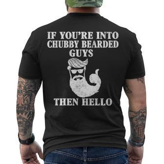 Chubby Bearded Dudes Men's Crewneck Short Sleeve Back Print T-shirt - Seseable