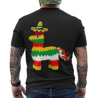 Cinco De Mayo Party Pinata Fiesta Sombrero Tshirt Men's Crewneck Short Sleeve Back Print T-shirt - Monsterry AU