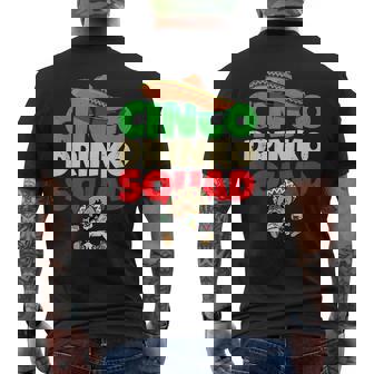 Cinco Drinko Squad Drinking Party Fiesta Cinco De Mayo Men's T-shirt Back Print - Thegiftio