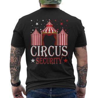 Circus Security Carnival Theme Amusement Park Circus Party Men's T-shirt Back Print - Thegiftio UK