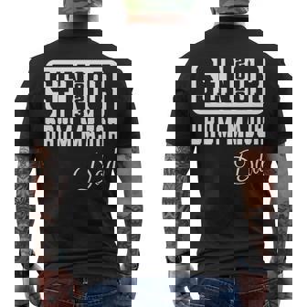 Class Of 2023 Senior Drum Major Dad Matching Men's T-shirt Back Print - Thegiftio UK