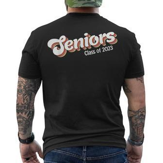 Class Of 2023 Senior 2023 Graduation Or First Day Of School Men's T-shirt Back Print - Seseable