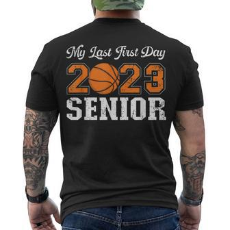 Class Of 2023 Senior My Last First Day Senior 2023 Men's T-shirt Back Print - Thegiftio UK