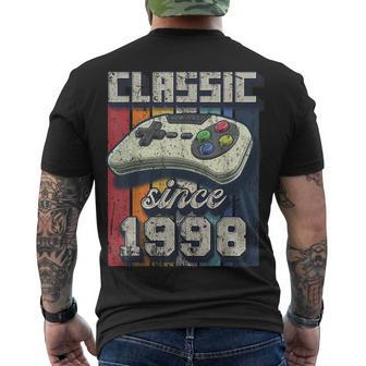 Classic 1998 24Th Birthday Retro Video Game Controller Gamer Men's T-shirt Back Print - Seseable