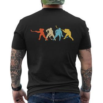Classic Vintage Ice Hockey Great For Ice Hockey Hobby Players Men's T-shirt Back Print - Thegiftio UK