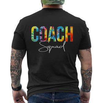 Coach Squad Tie Dye Hello Back To School Men's Crewneck Short Sleeve Back Print T-shirt - Monsterry AU