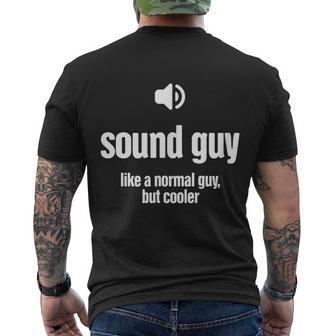 Cool Audio Engineer Men's Crewneck Short Sleeve Back Print T-shirt - Monsterry DE