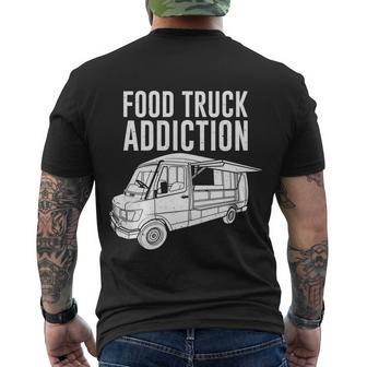 Cool Food Truck Gift Funny Food Truck Addiction Gift Men's Crewneck Short Sleeve Back Print T-shirt - Monsterry AU