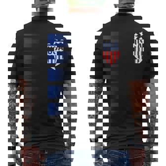 Cool Usa Soccer Men's T-shirt Back Print - Thegiftio