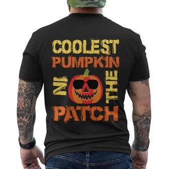 Coolest Pumpkin In The Patch Cool Pumpkin Halloween Halloween Quote Men's T-shirt Back Print - Thegiftio UK