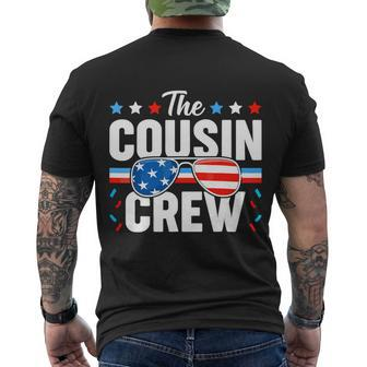 Cousin Crew 4Th Of July Patriotic American Family Matching Men's Crewneck Short Sleeve Back Print T-shirt - Monsterry AU