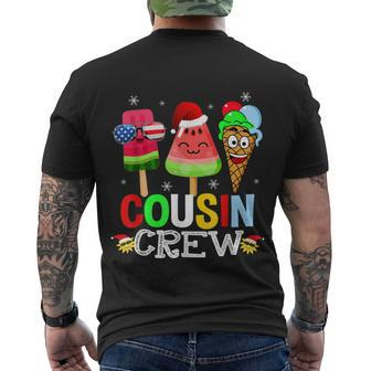 Cousin Crew Christmas In July Squad Pajamas Matching Family Men's Crewneck Short Sleeve Back Print T-shirt - Monsterry