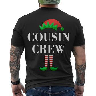 Cousin Crew Elf Family Matching Christmas Tshirt Men's Crewneck Short Sleeve Back Print T-shirt - Monsterry AU
