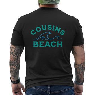 Cousins Beach North Carolina Cousin Beach V6 Men's Crewneck Short Sleeve Back Print T-shirt - Monsterry