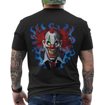 Crazy Clown Men's Crewneck Short Sleeve Back Print T-shirt - Monsterry